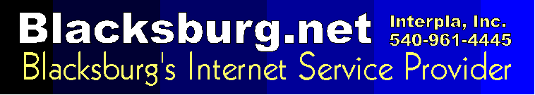 Blacksburg Net web hosting banner